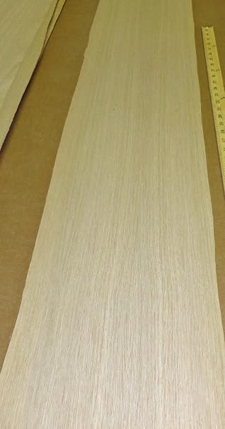 White Oak Wood Veneer 9" x 96" with Paper Backer A Grade Quality 1/40th Thick
