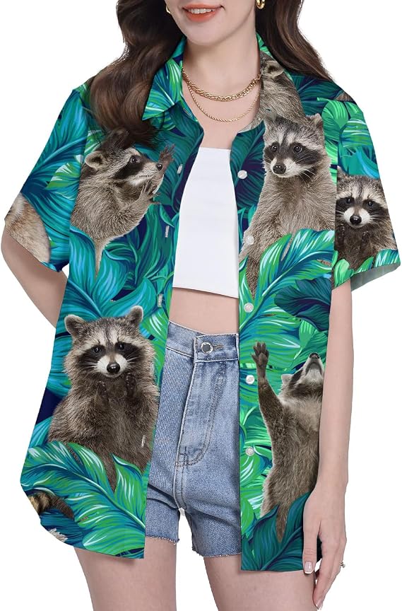 Funny Pattern Hawaiian Shirts for Women Unisex Gifts for Women Womens Casual Hawaiian Shirt for Women Hawaiian Shirts