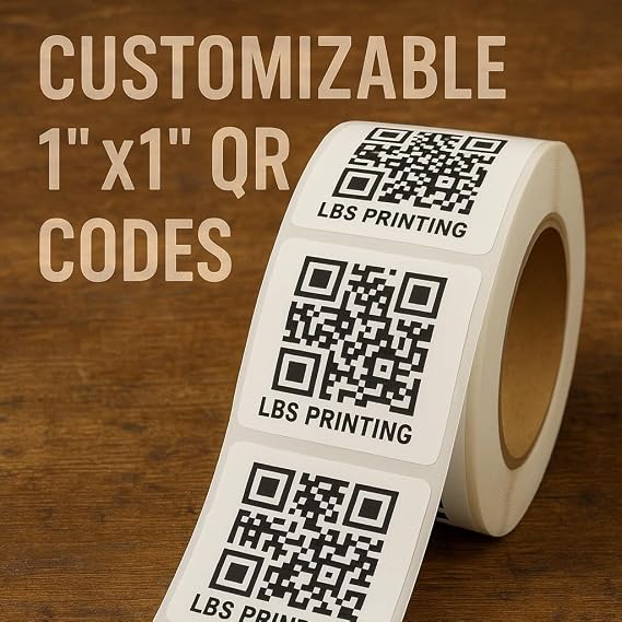 QR Code Customizable 1"x1" Sticker| Labels | Asset | RSVP | Wedding | Registry | Payment Labels 50 Labels