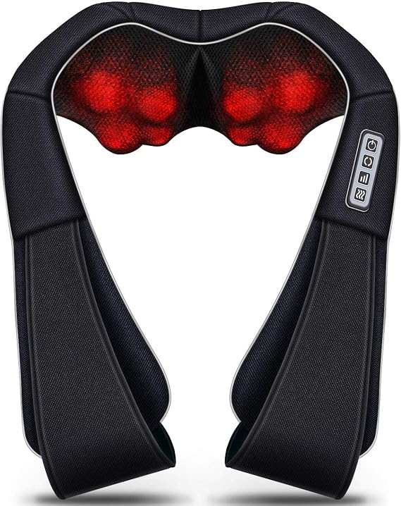 VIKTOR JURGEN Shiatsu Neck Massager with Heat for Neck, Shoulder, Back Pain Relief, Mothers Day Gifts for Mom, Wife, Women, Dad, Husband, Men, Ideal for Fathers Day, Christmas, Birthdays