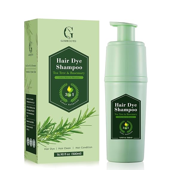 Blonde Hair Dye Shampoo, Hair Color Shampoo for Women Men, Brown Hair Shampoo, Champu Para Pintar el Cabello, Colors Hair in Minutes, Gentle and Effective, 16.90 Fl Oz