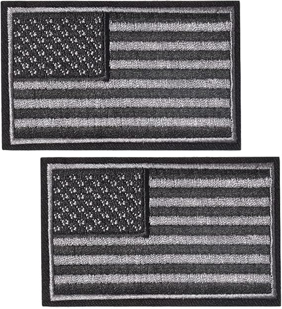 2 Pcs Tactical USA Flag Patch American Flag United States of America Military Uniform Emblem Patches