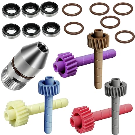 19 Pcs Speedometer Driven Gear & 345215 Seal Kit for TH350 Transmission | 17-22 Teeth Driven Gears, for GM T10, Super T10, Saginaw 3/4 Speed, GM T5, 200/350 Transmissions, Powerglide