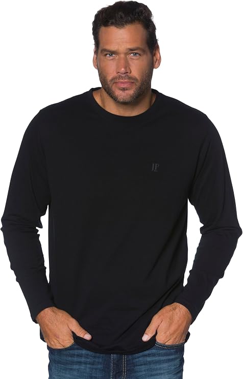 JP 1880 Menswear Big & Tall Plus Size L-8XL Long-Sleeved top, Basic, Oeko-TEX 702559