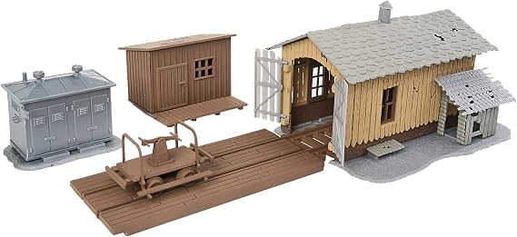 Walthers Trainline Trackside Tool Buildings 931-909 HO Scale Model Railroad - Structure Kit