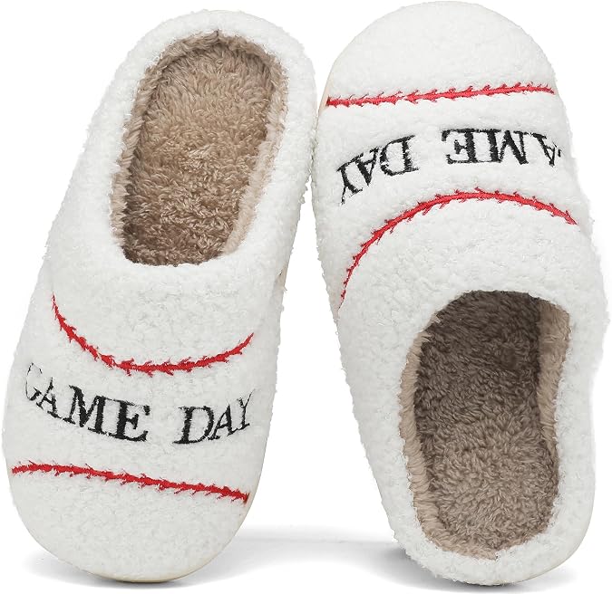 INMINPIN Kids Slippers Boys Girls Warm Curly House Shoes