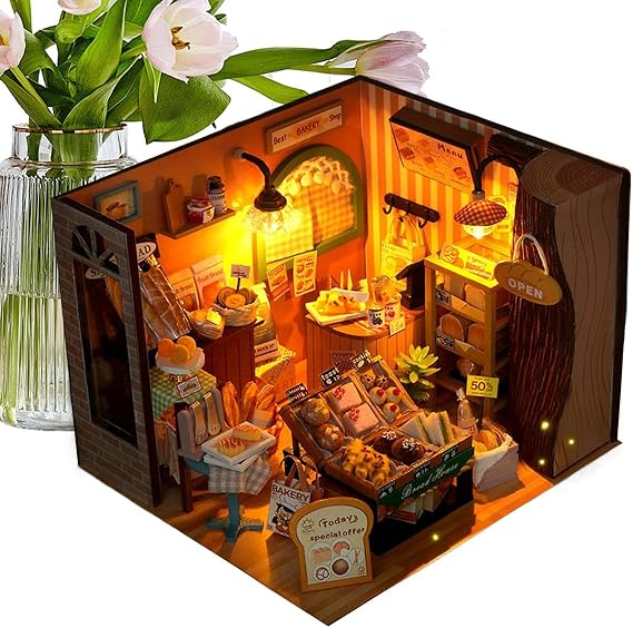 Mini House Building Kit Diorama Model Building Toy