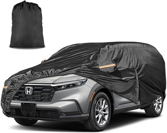 INSAUTO Custom Fit Car Cover for Honda CRV 1997-2026, Toyota RAV4 2006-2026 | Waterproof Outdoor Vehicle Cover, Shields Against Sun UV, Rain, Snow & Dust, All Weather Design with Driver Door Zipper