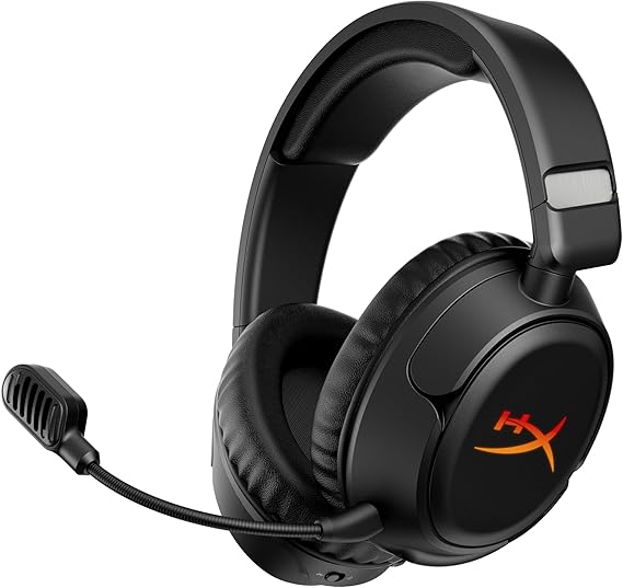 HyperX Cloud Flight 2 Wireless Gaming Headset, Customizable RGB Lighting with Removable Earcup Plates, up to 100 Hours of Battery Life, 2.4GHz & Bluetooth, Multi-Platform Compatibility - Black