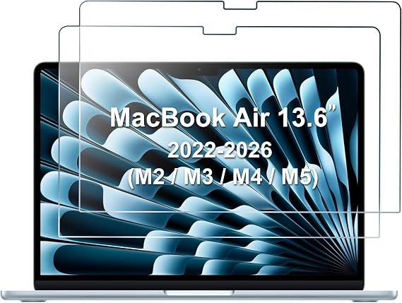 ProCase 2 Pack Screen Protector for 13.6&13" MacBook Air 2026-2022