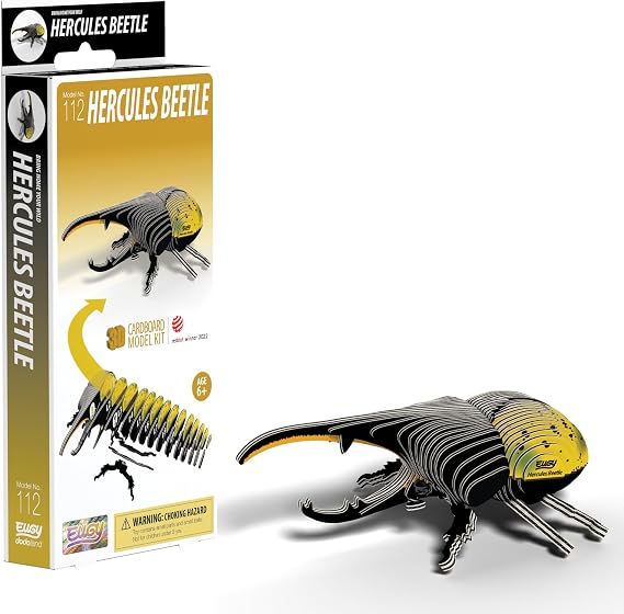EUGY Hercules Beetle 3D Model Craft Kit