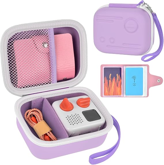 Carrying Case for Yoto Mini Player with 24+ Card Holder-Purple