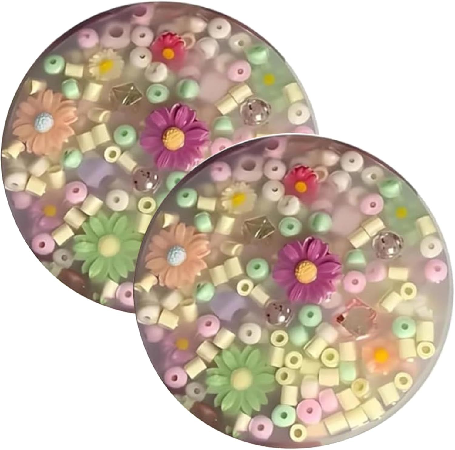 Skin Picking Fidget Toys Pack of 2 3.9 Inch Round Silicone Picky Pad Funny Double-Sided Picking Pad Stress / Anxiety Relief Toy for Children and Adults Picking Pad Picky Pad Fidget Pickin