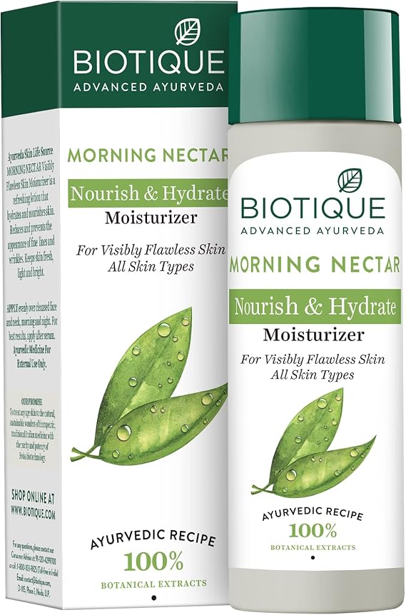 Biotique Bio Morning Nectar Flawless Skin Lotion For All Skin Types 120ml Ship from India
