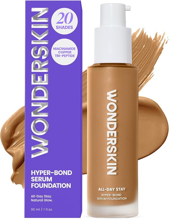 Wonderskin Foundation Serum - Niacinamide + Copper Tri-Peptide, Waterproof