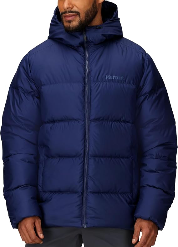 MARMOT mens Guides Down Hoody - Down Filled, Water Resistant, Puffer Jacket With Hood,