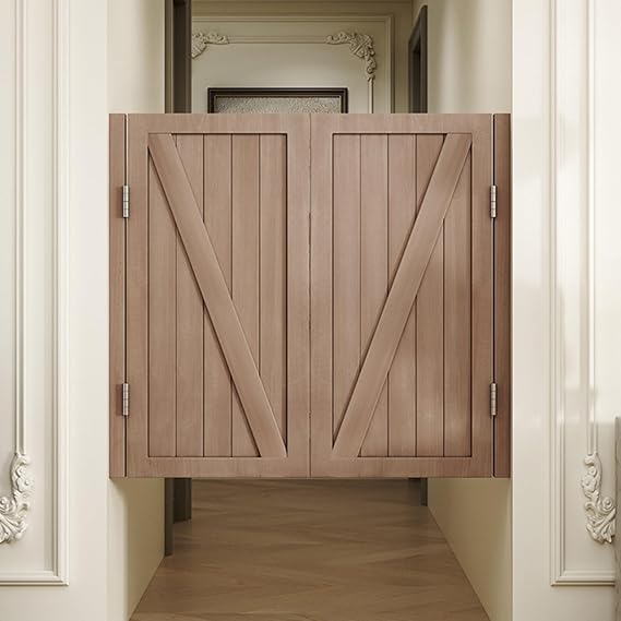 Saloon Swinging Doors Cafe Doors, 30 40 50 60 Inch Extra Tall Double Swing Door, Wood Half Saloon Doors for Doorway/Restaurant Kitchen/Patio Balcony/Pur Bar, Modern Shower Cafe Doors(H 36in(90cm),W 52