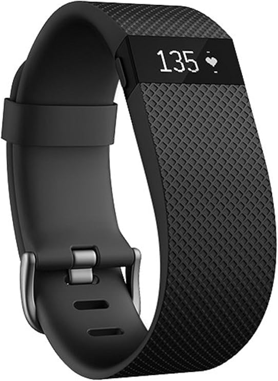 Fitbit Charge HR Wireless Activity Wristband (Black, Small )