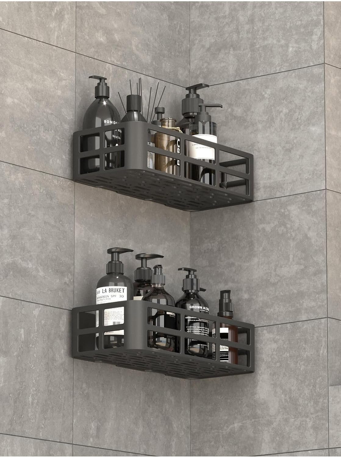 Mithra Life 2 Organizer Adhesive Bathroom Organizer Shower Rack MIT1146