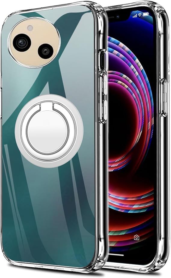 Case for Sharp Aquos sense10 with Stand,Shockproof Cover,Thin Anti-Fingerprint Phone Cover for Sharp Aquos sense10,Transparent - Z