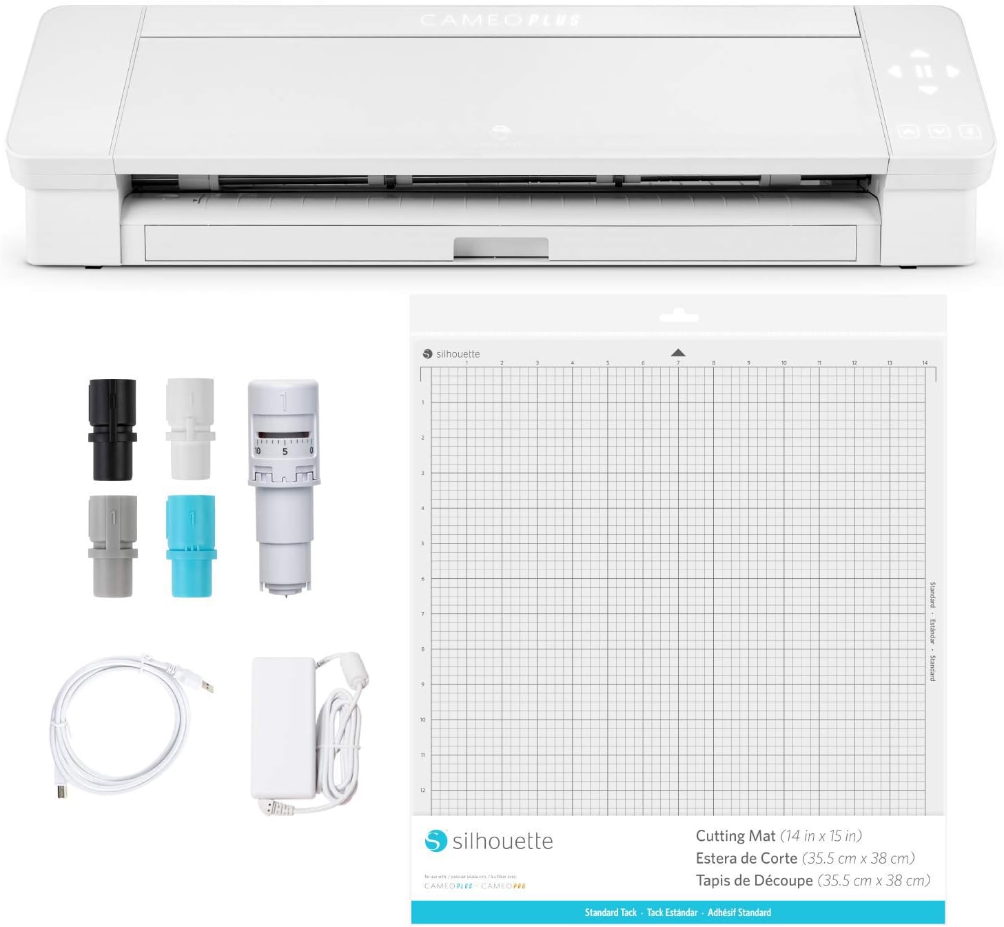 GRAPHTECH SILH-CAMEO-4-PLUS-J Silhouette Cameo 4 Plus Cutting Machine, White