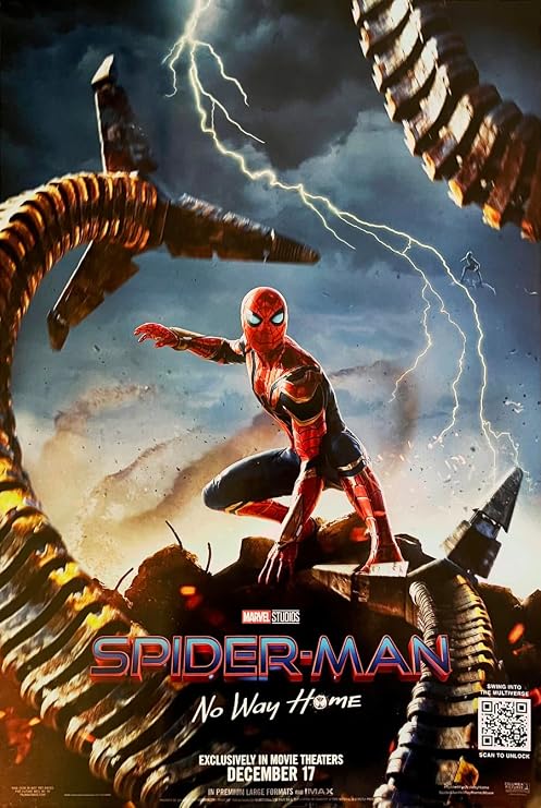 Movie Poster SPIDER-MAN NO WAY HOME 2 Sided ORIGINAL Advance MINI SHEET 11 3/8 x 17
