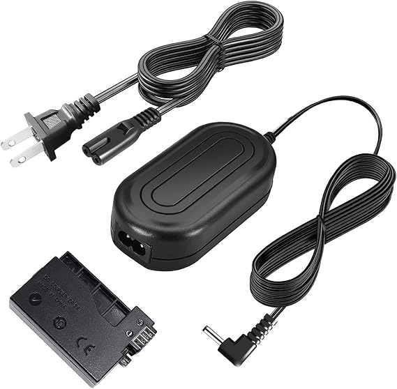 LP-E8 Dummy Battery, ACK-E8 Power Supply Adapter, DR-E8 DC Coupler fit for Canon EOS Rebel T5i T3i T4i T2i, Kiss X6 X5 X4, 700D 650D 600D 550D Digital Cameras.