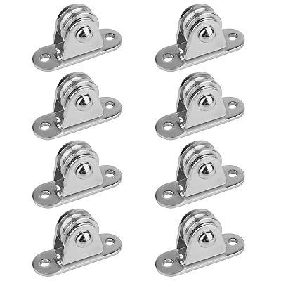 GBGS 8 Pcs 1 Small Pulley Block,Silent Pulley Wheel for 18 Cord,Max Load 176 lb
