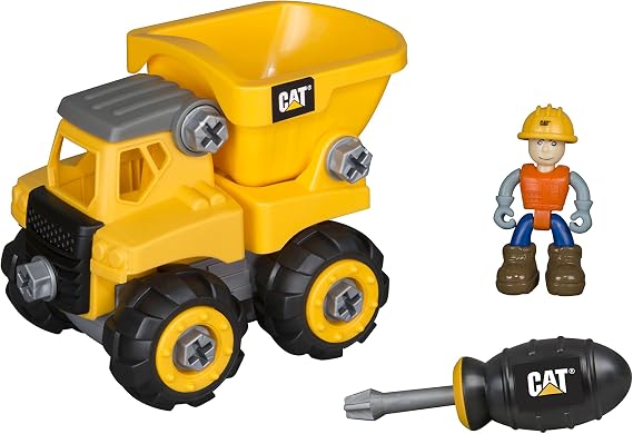 Toy State Caterpillar CAT Junior Operator Dump Truck Construction Vehicle