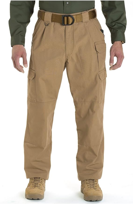 5.11 Tactical Men's Active Work Pants, Superior Fit, Double Reinforced, 100% Cotton, Style 74251