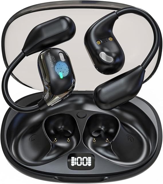 SIOTMERA Real Time Translation Earbuds K120, Instant 144 Languages Translator Device, Offline Voice 3-in-1 Translating Headphones Travel Business Learning, BT5.4, Black