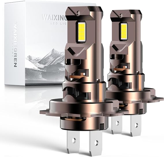 H7 LED Headlight Bulb, 6500K Cool White, 60W 26000LM