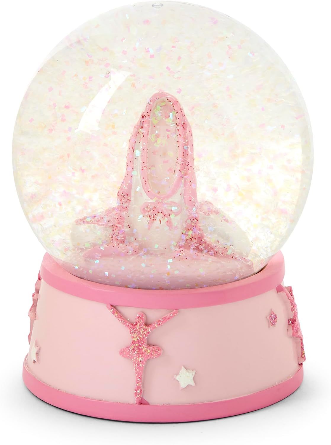Pink Ballet Shoe Snow Globe Ballerina Dance Gift for Girls