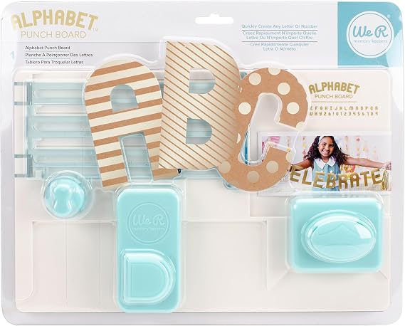 We R Alphabet Punch Board