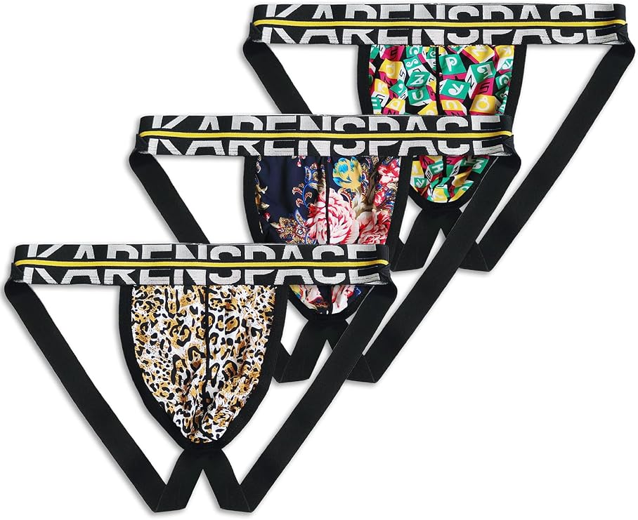 Jockstraps for Men with Printed Athletic Supporters