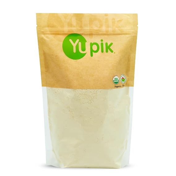 Yupik Organic Chickpea Flour, 2.2 lb (35.2 oz), Garbanzo Beans Flour, Finely Ground from Whole Chickpeas, Non-GMO, Gluten-Free, Vegan, Kosher, USDA Certified, Great for Baking, Cooking & Batters