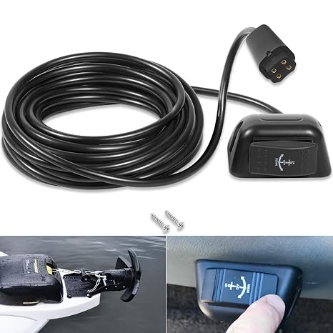1810150 Remote Switch Fit for Minn Kota Deckhand 40 Anchor, 25 Feet Cord for Hand-held, in-Dash Mounted or Surface-Mounted