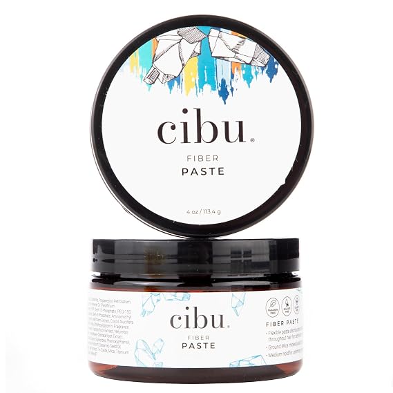 CIBU Fiber Paste - Nutrient Rich Hair Styling Paste for Men and Women - Versatile Volumizing and Fibre Rich - 4oz