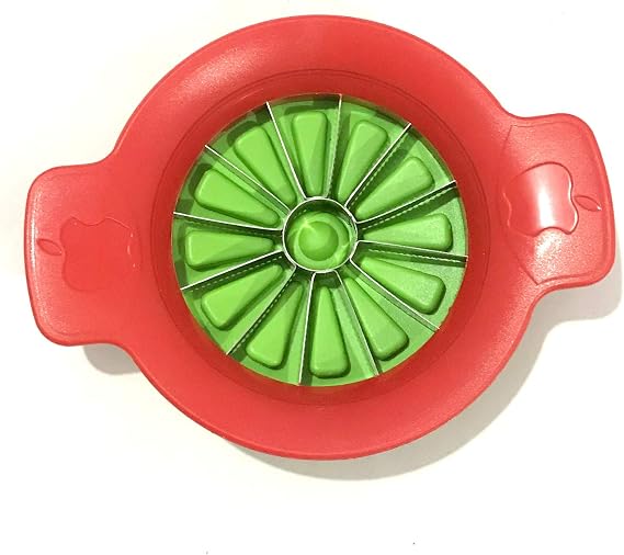 Apple Cutter Slicer with 12 Ultra Sharp Stainless Steel Blades and Ergonomic Plastic Handle Apple Pear Slicer Corer Cutter Wedger Divider