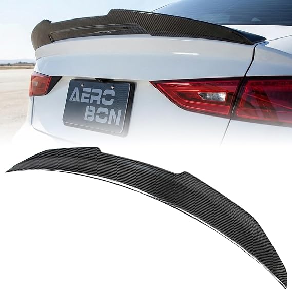 Real Carbon Fiber Trunk Spoiler for 2014-2020 Audi A3 S3 RS3 8V Sedan