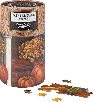 Primitives by Kathy Puzzle - Porch Steps And Flowers