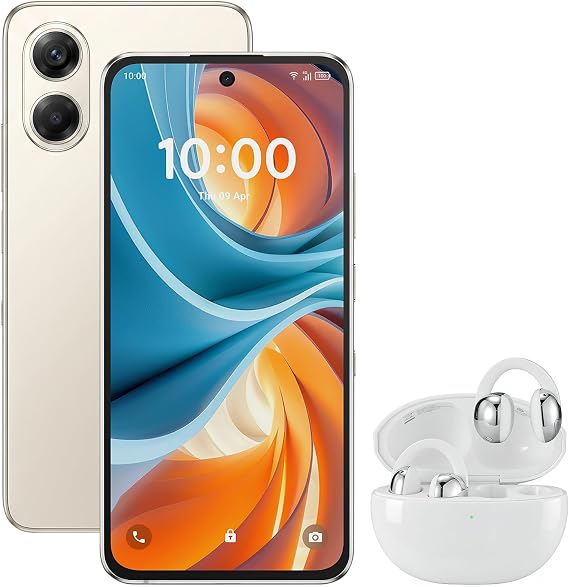 TCL NXTPAPER 70 Pro Phone Bundle with CrystalClip Open Ear Clip-On Earbuds | Android 16 Unlocked Smartphone, 256GB, 6.9" FHD+ 120Hz Display, 50MP Camera, 36H Earbuds