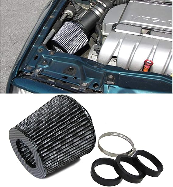 Carparts Online GmbH 19163 Performance Sports Air Filter with Adapter 60/65/70 mm Carbon