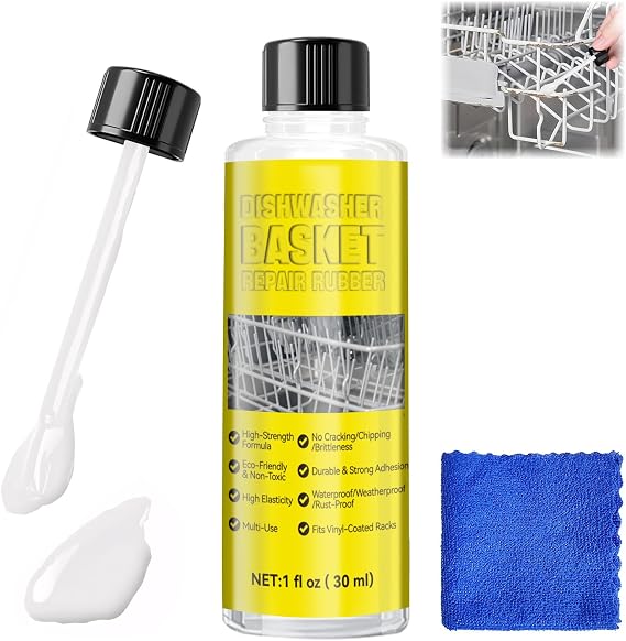 Dishwasher Rack Repair Coating, Waterproof, White, 30g