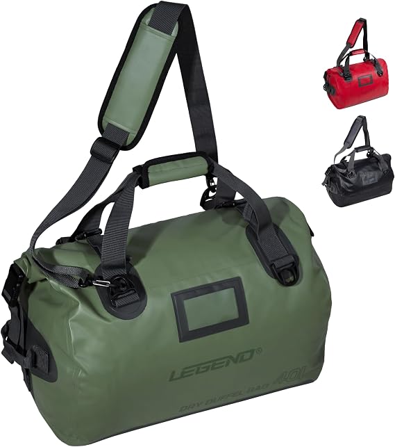 LEGEND Waterproof Dry Duffel Bag - 40L, Green