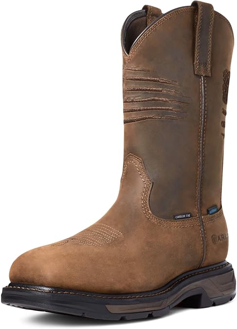 Ariat Men's WorkHog XT Patriot Waterproof Carbon Toe Work Boot