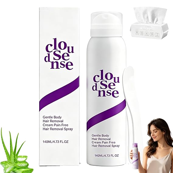 Hair Removal Spray, Cloud sense Hair Removal Spray, Bikini Pain-Free Hair Removal Cream, Smooth Body Hair Removal, Smooth Body Hair Removal for Women and Men Legs & Underarms