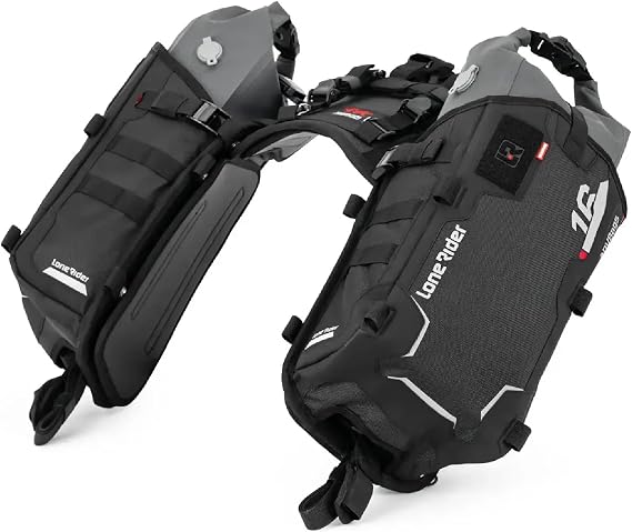 Lone Rider Rackless Motorcycle Saddlebag Panniers 16L Waterproof for BMW GS