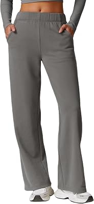 Womens High Waisted Baggy Sweatpants 2024 Straight Leg Fall Jogger Pants Y2k Trendy Lounge Trousers with Pockets ﻿