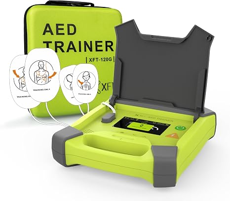 Fachmann AED Training Device with Screen 10 Training Scenarios German/French/English/Dutch AED Trainer with Remote Control First Aid Trainer XFT 120G